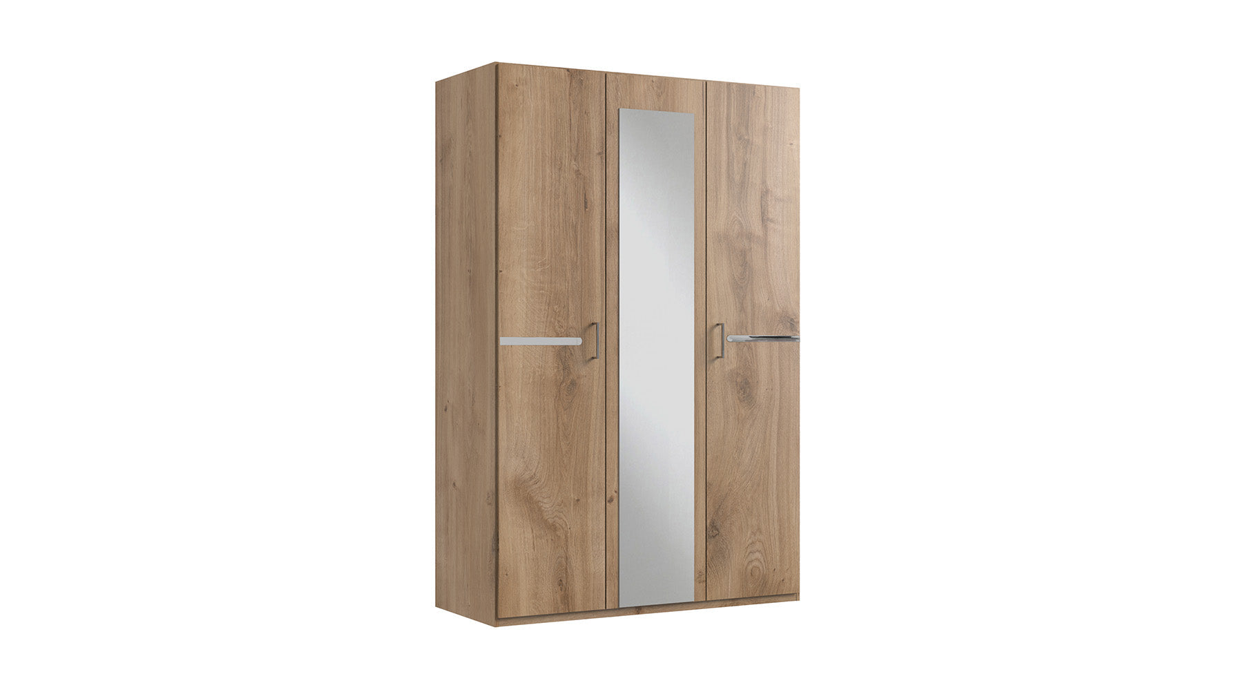 Wimex - Kleerkast Anna - 760565 - Planken Eik/Chrome - 135x208x58cm
