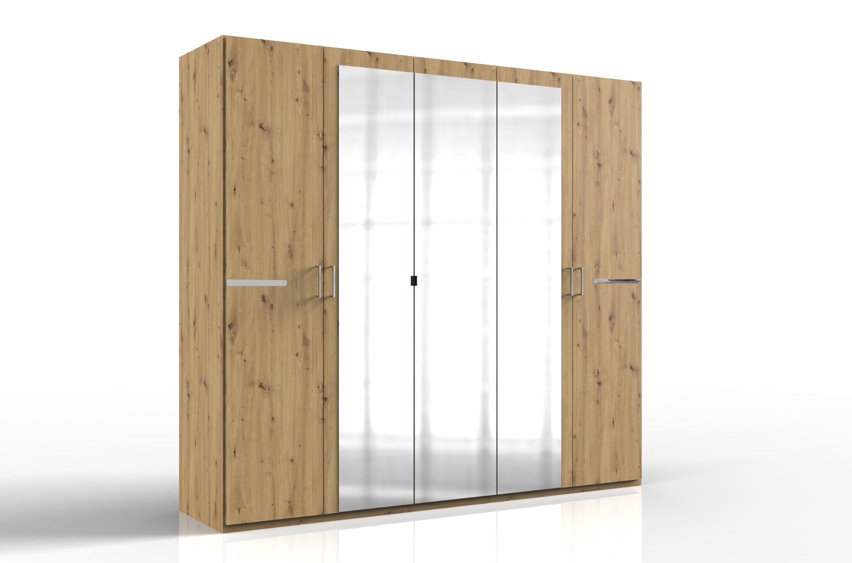 Wimex - Kleerkast Anna - 761566 - Artisan Eik/Chrome - 225x208x58cm