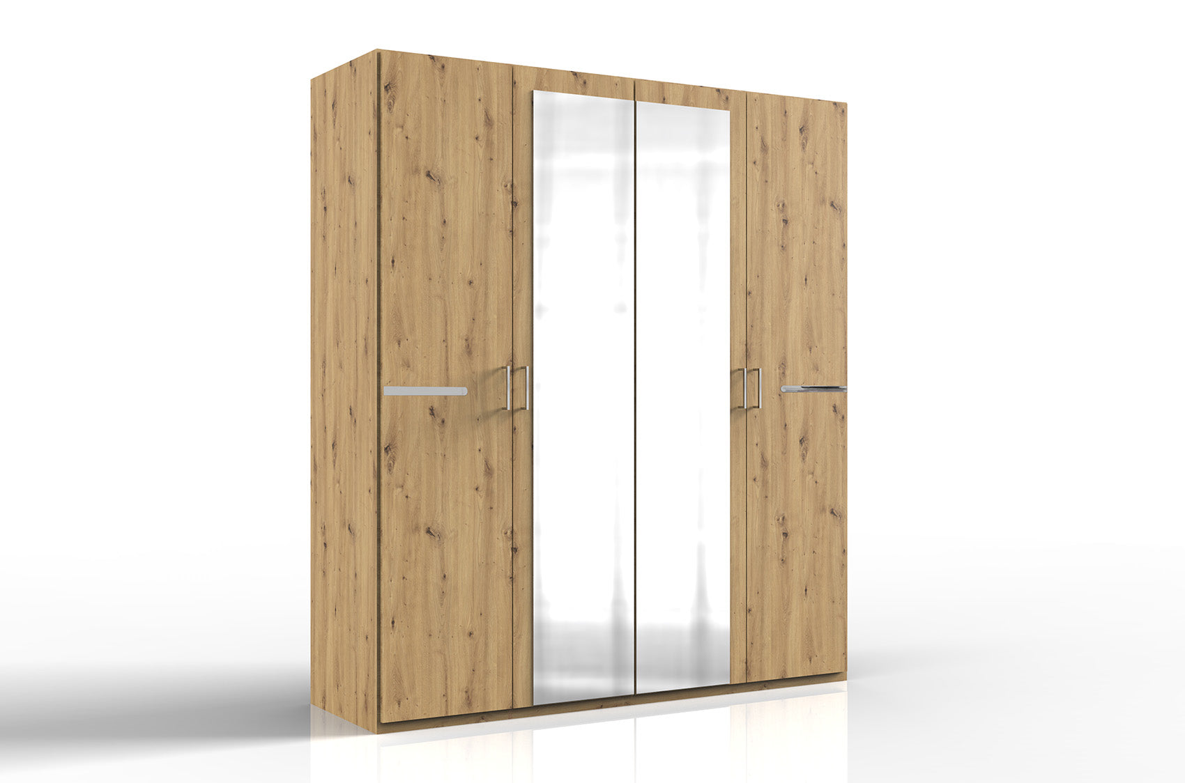 Wimex - Kleerkast Anna - 761568 - Artisan Eik/Chrome - 180x208x58cm