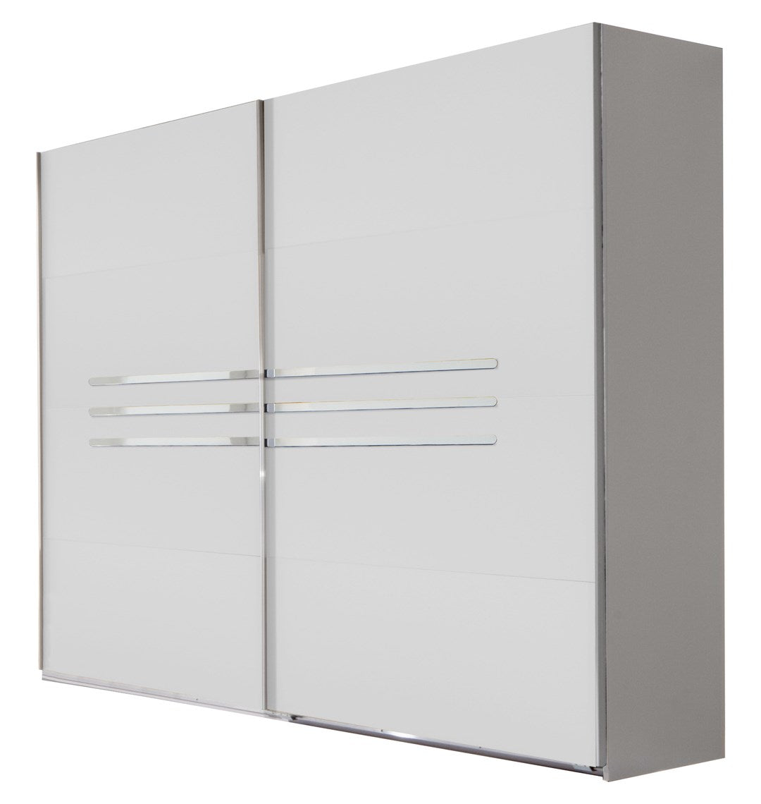 Wimex - Kleerkast Anna - 782864 - Wit/Chrome - 225x208x65cm