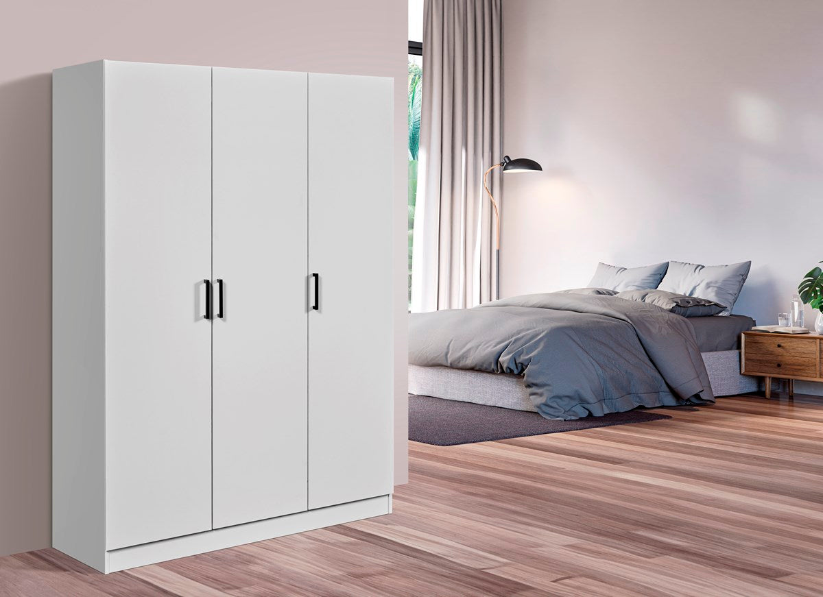 GBO - Bergkast Wilson – 3 deuren - 120x180x40 cm - Wit
