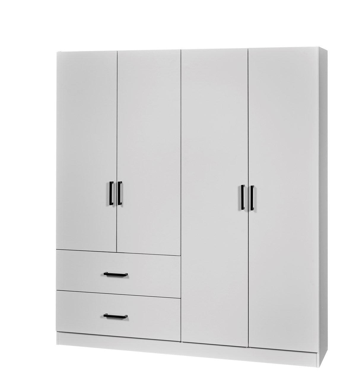 GBO - Bergkast Wilson – 4 deuren - 160x180x40 cm - Wit