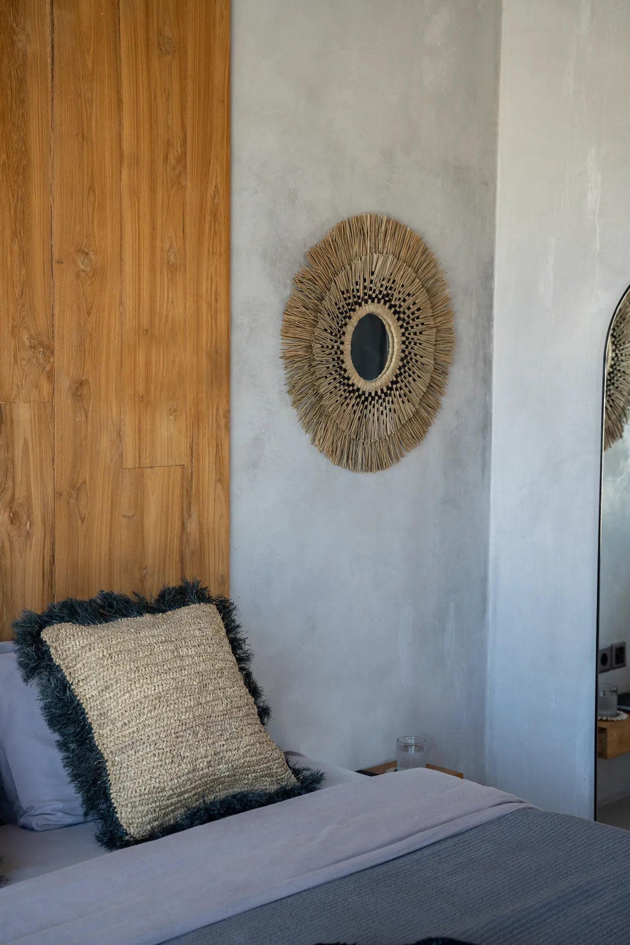 BB - Kussenhoes Raffia Vierkant - Natuurlook Zwart - 60x60