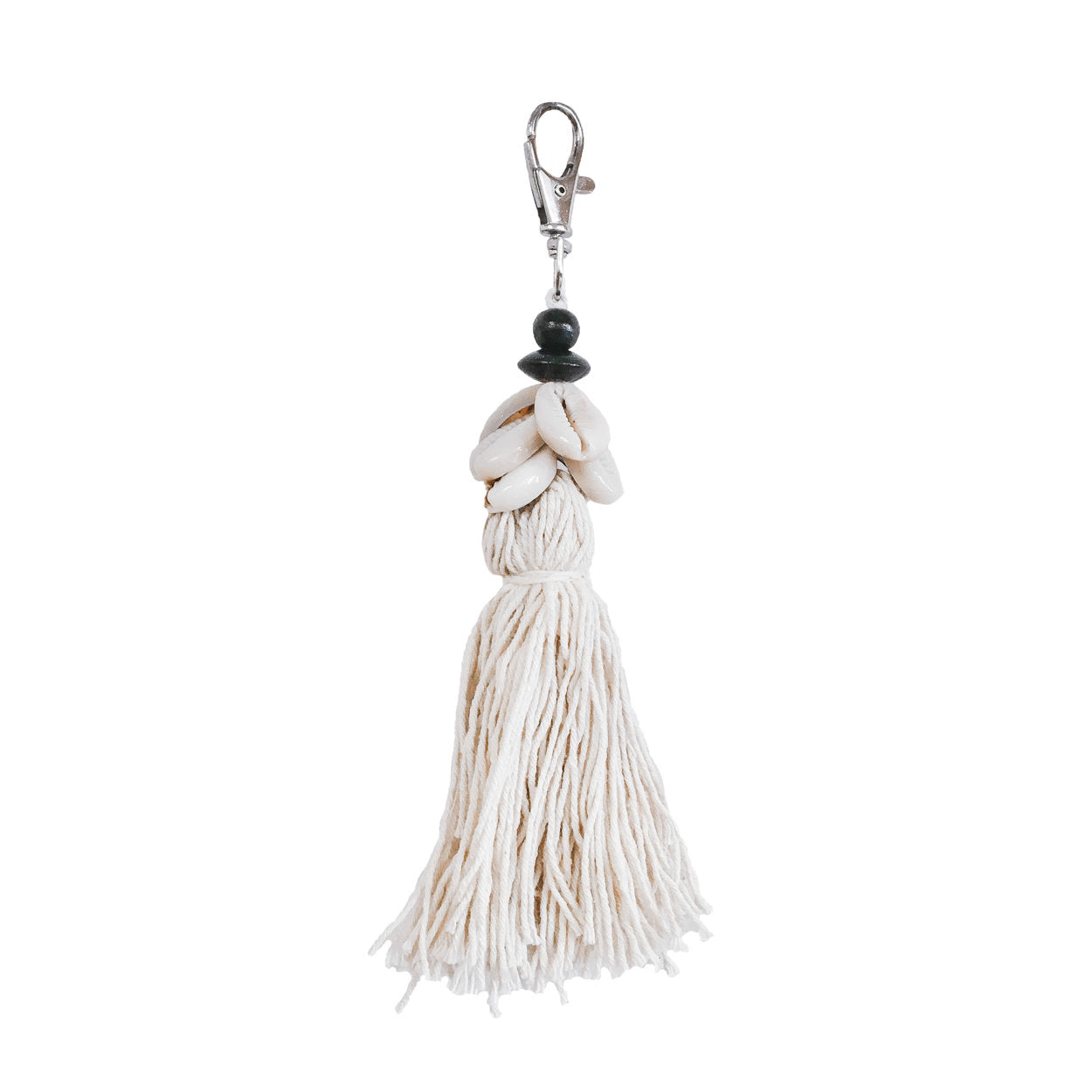 BB - Sleutelhanger Cowrie Tassel - Wit