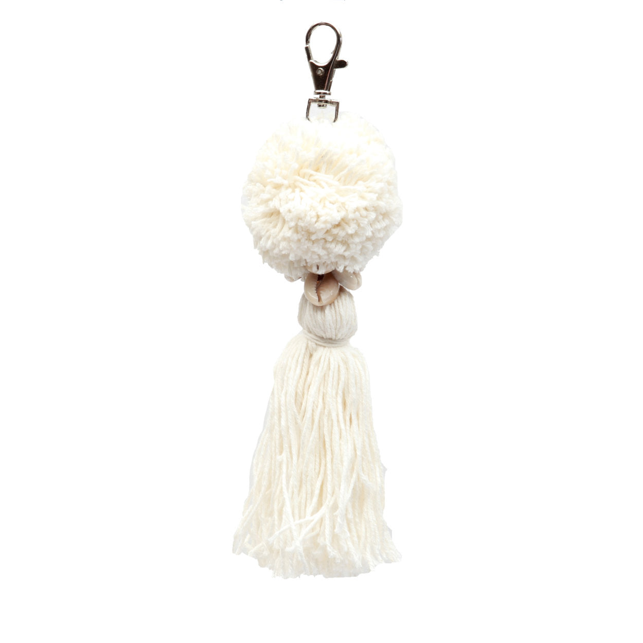 BB - Sleutelhanger Pompom - Wit