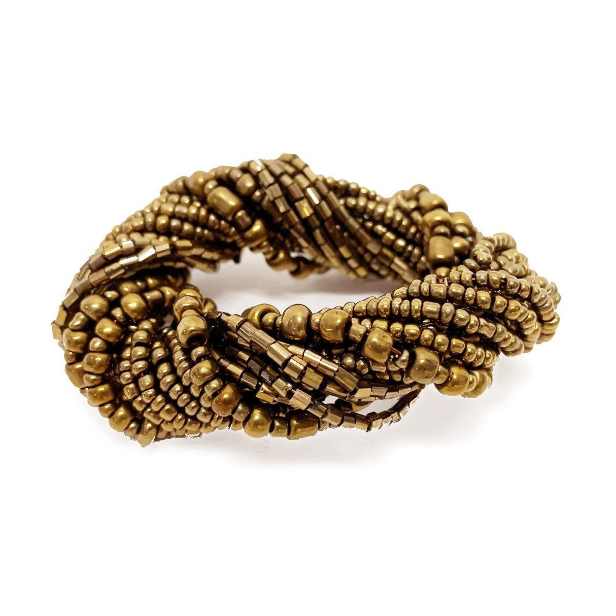 BB - Servietring kralen - Goud - Set van 4