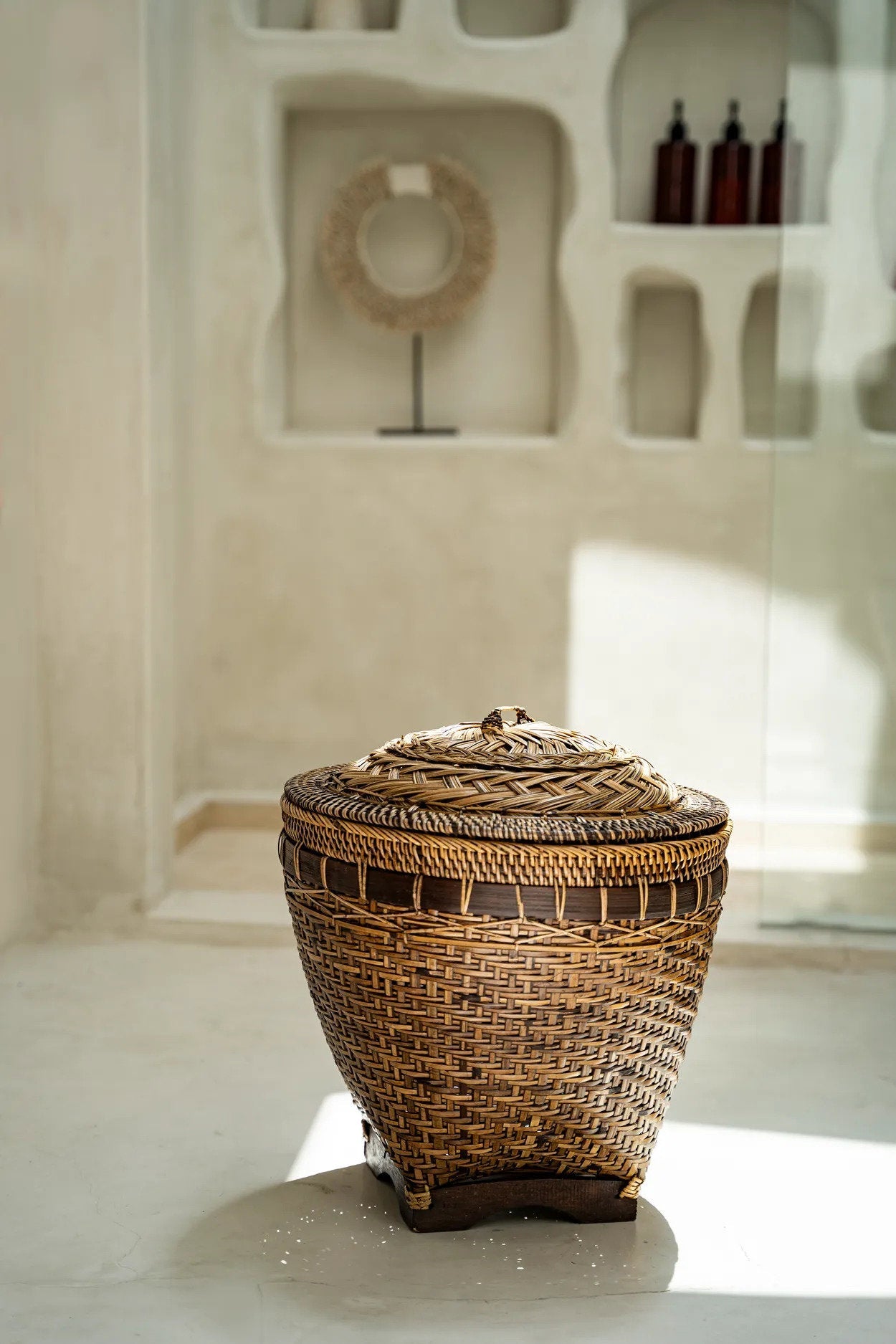 BB - Opbergmand Colonial  - Natuurlook bruin - L
