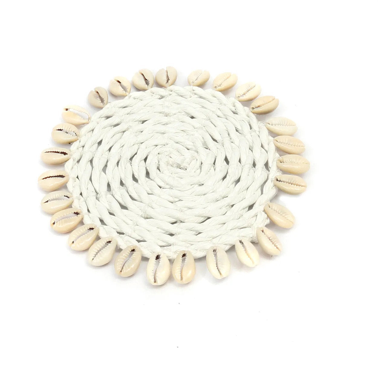 BB - Onderzetter Seagrass Shell - Wit