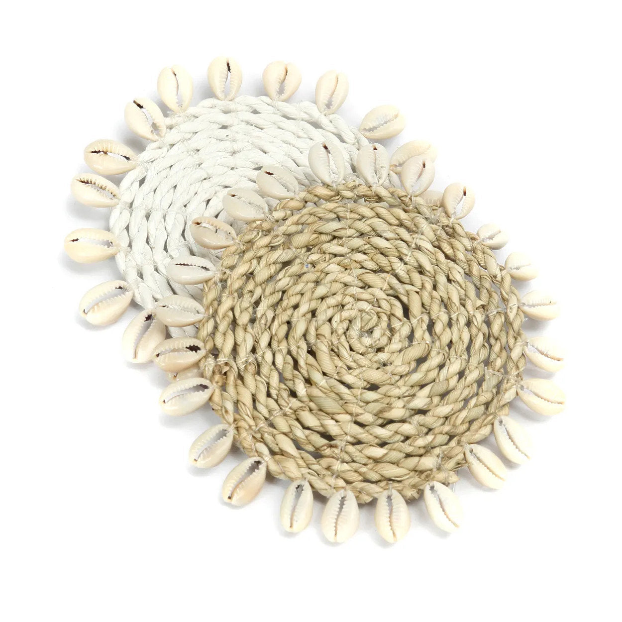 BB - Onderzetter Seagrass Shell - Wit