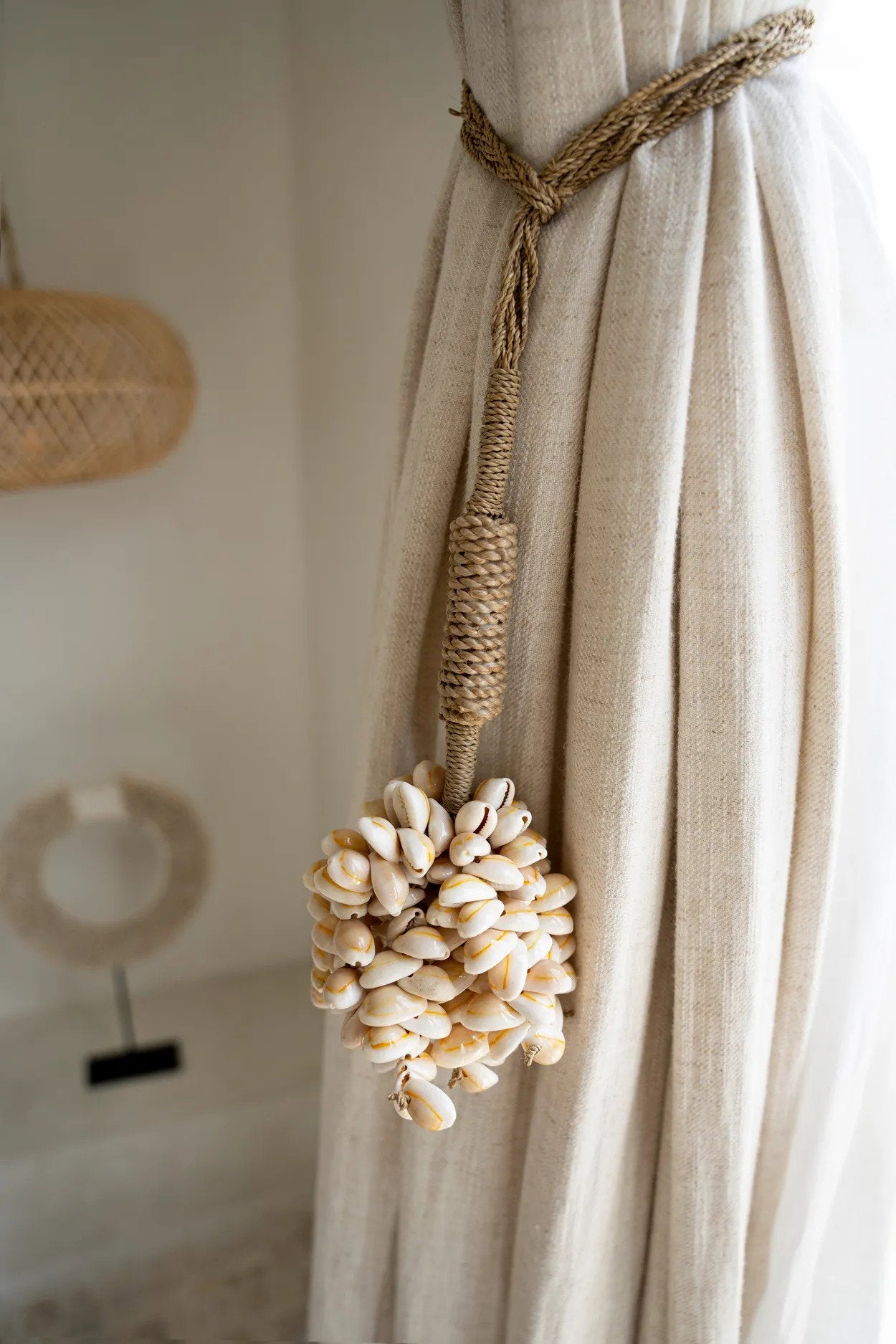 BB - Decoratieve roze schelpkwast