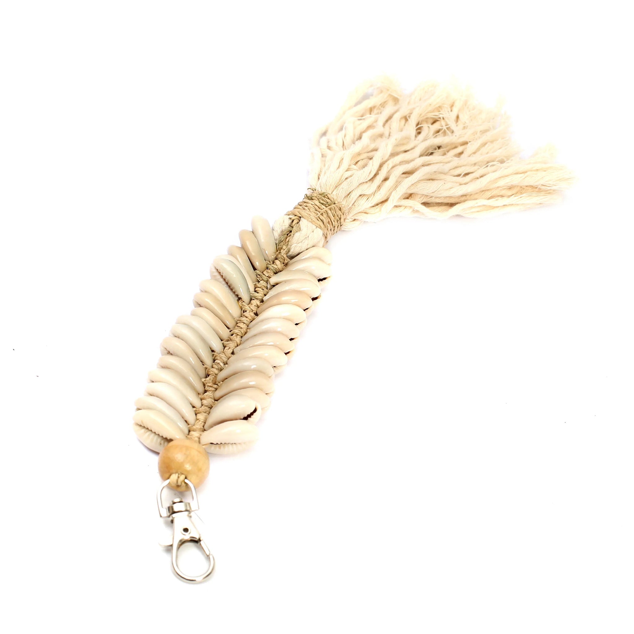 BB - Sleutelhanger Macrame Fishbone - Crème