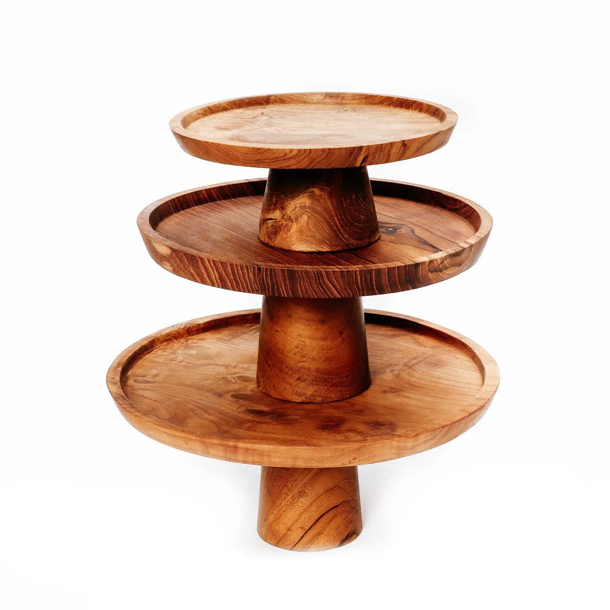 BB - Cakeschaal Teak Root - L