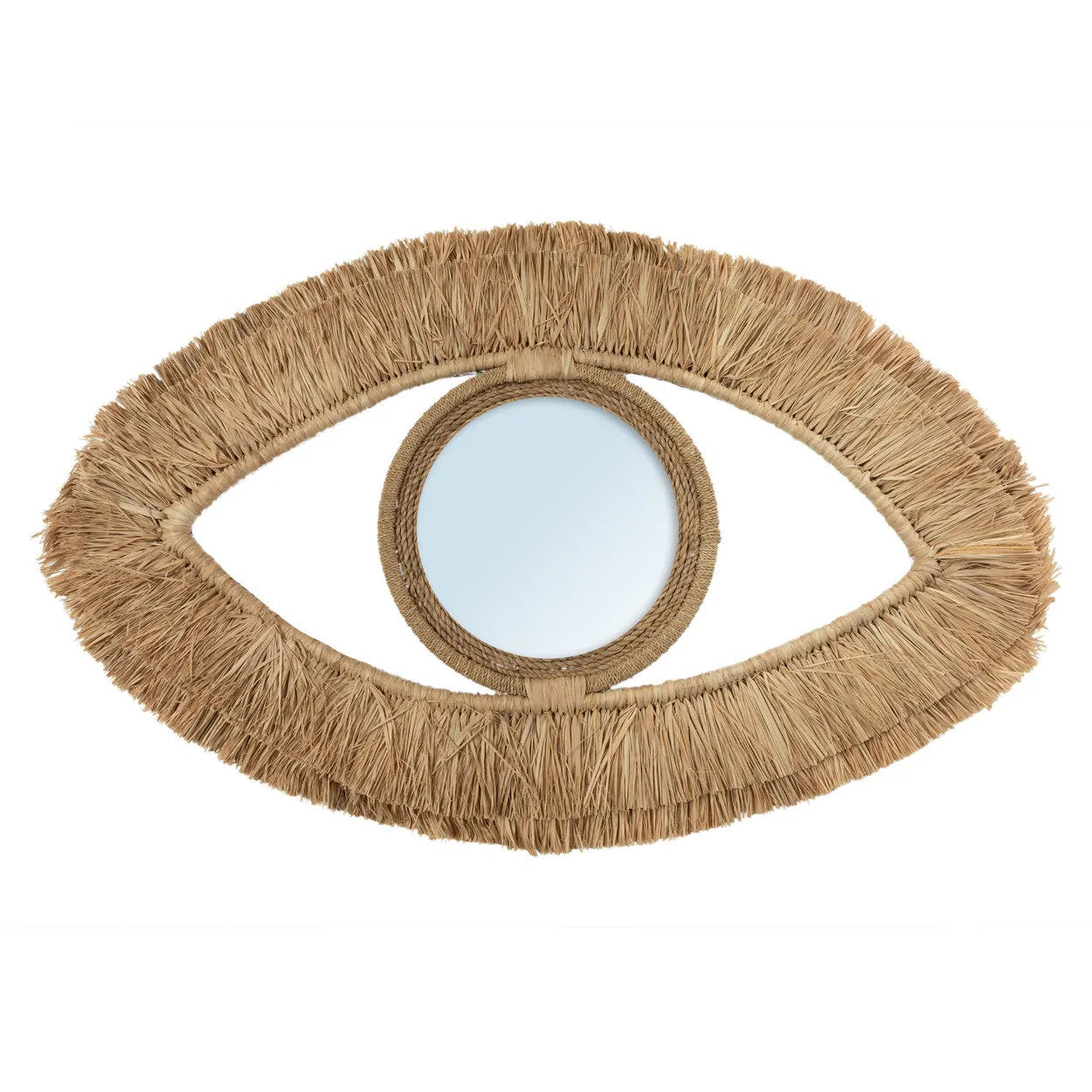 BB - Spiegel Raffia Eye - Natuurlook - M