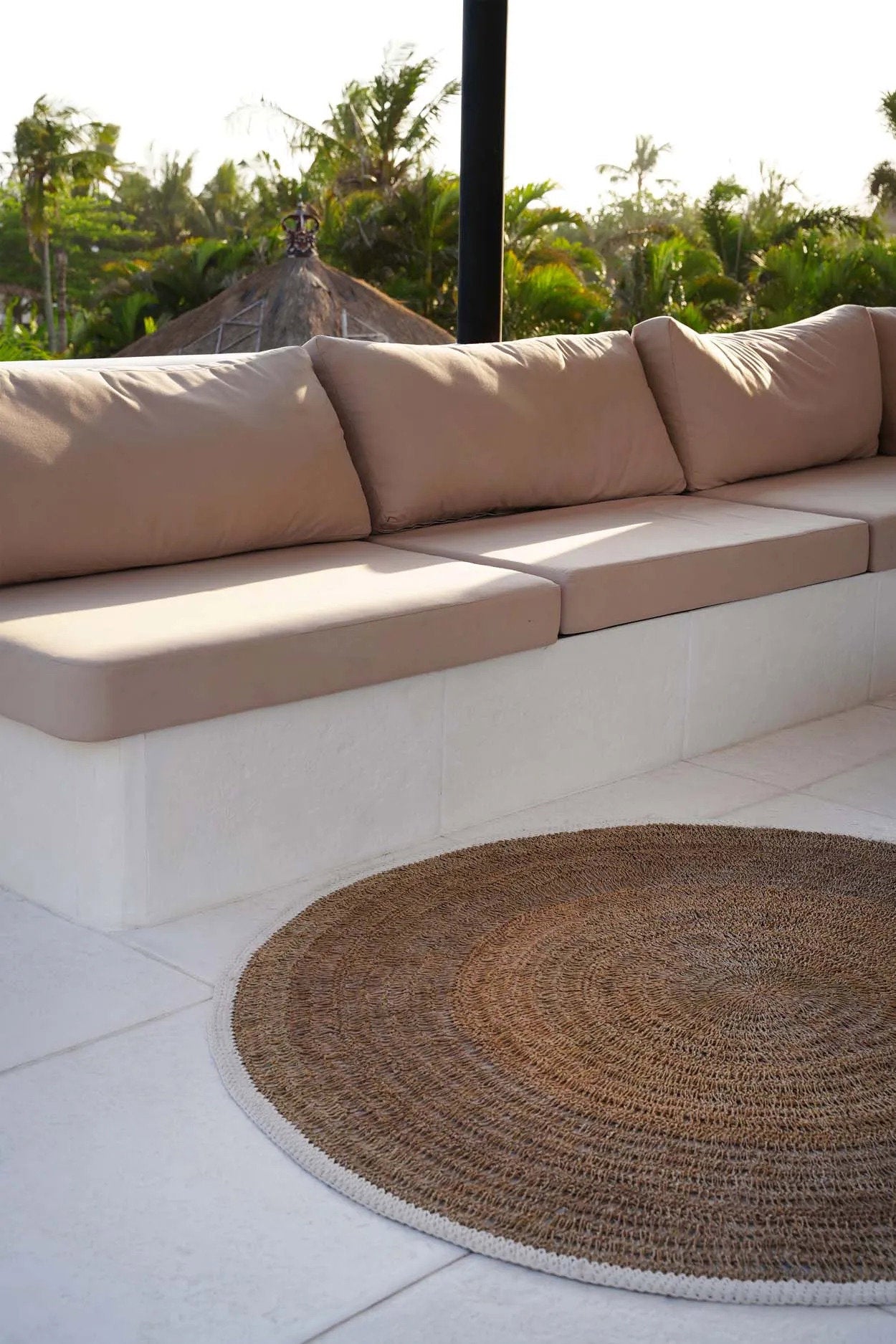 BB - Tapijt van zeegras en katoen - Natuurlook wit - 100