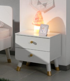 Vipack - Nachtkastje Billy - BINA2214 - Wit - 40x45,2x43,2cm