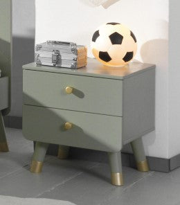 Vipack - Nachtkastje Billy - BINA2216 - Olijfgroen - 40x45,2x43,2cm
