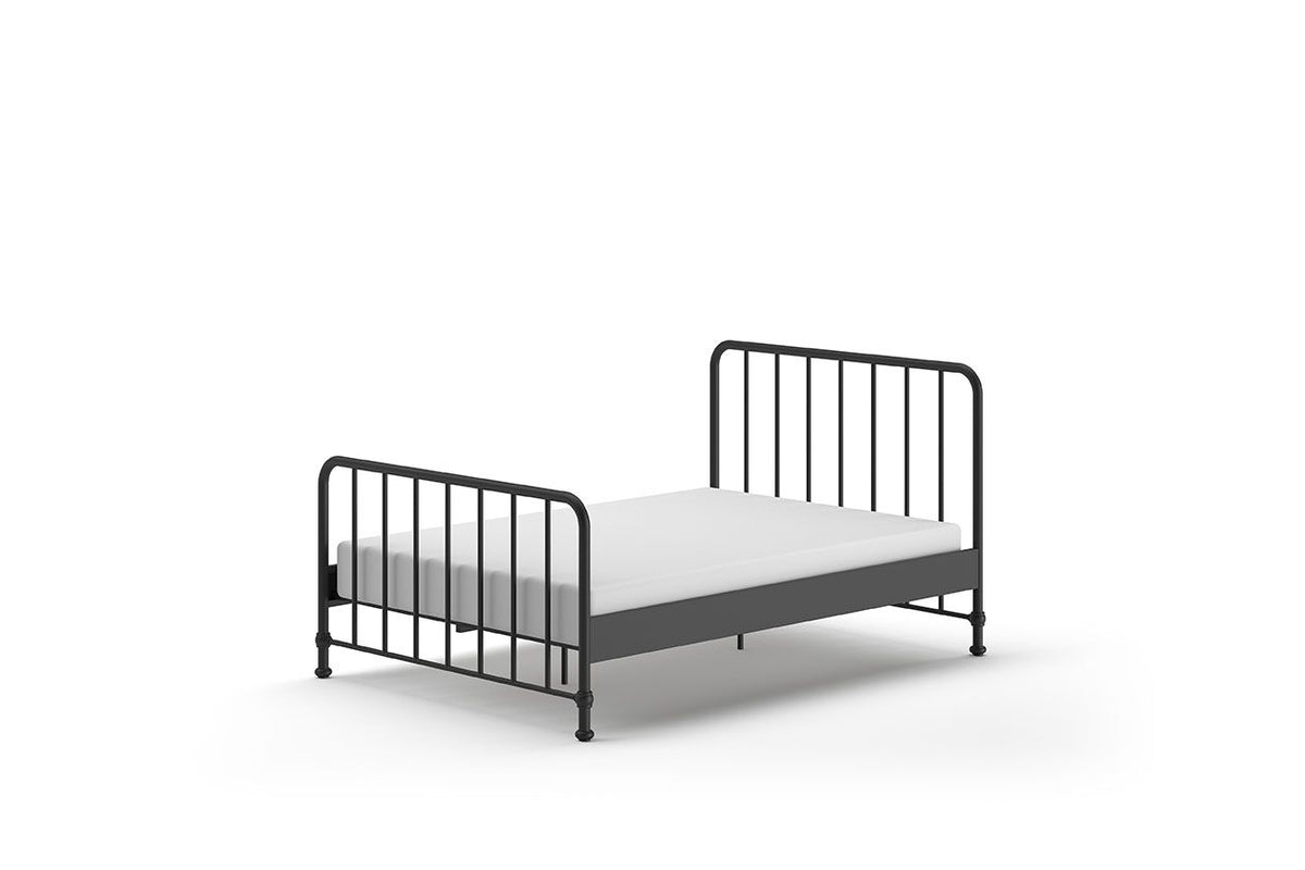 Vipack - Metalen bed BRONXX - Zwart - 140x200 cm