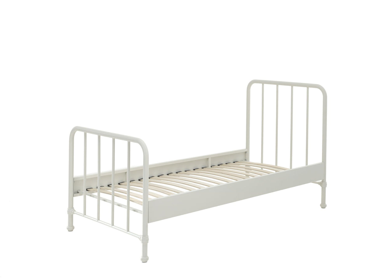 Vipack - Metalen bed BRONXX - Wit - 90x200 cm