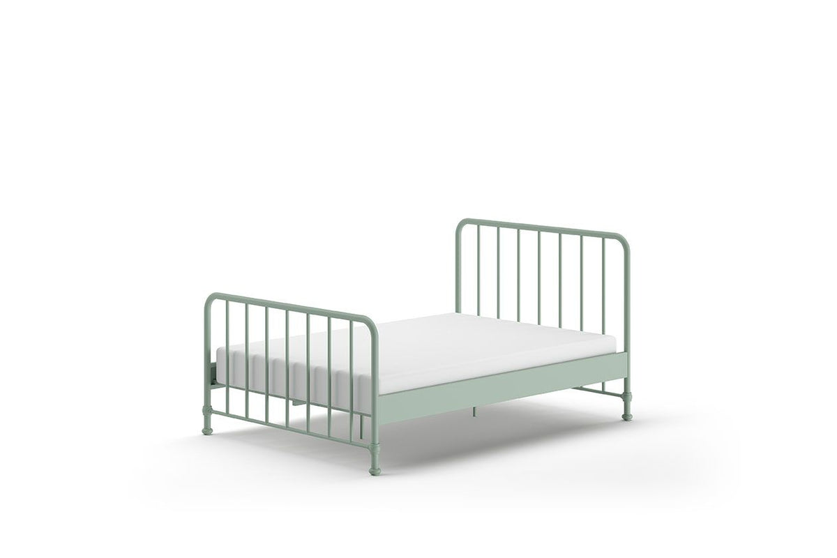Vipack - Metalen bed BRONXX - Olijfgroen - 140x200 cm