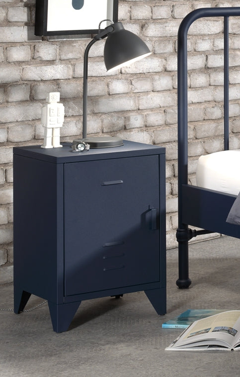 Vipack - Nachtkastje Bronxx - BRNA1107 - Blauw - 40x60,5x40cm