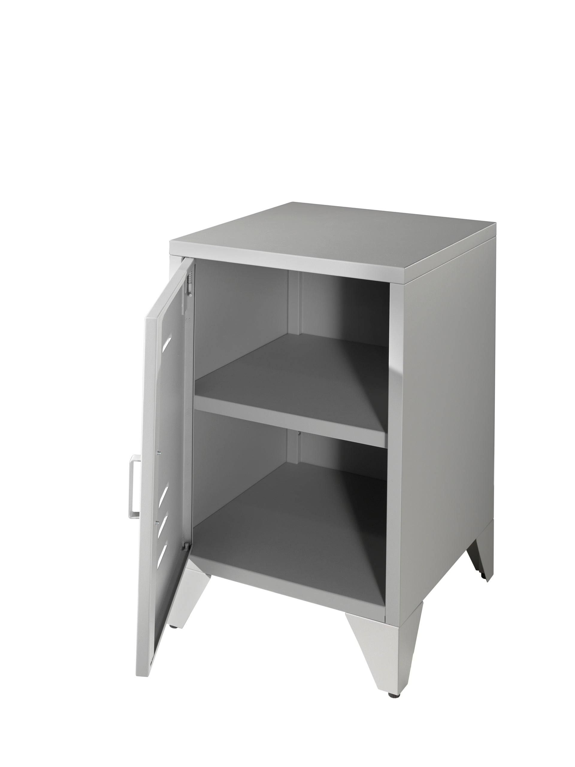 Vipack - Table de chevet Bronxx - BRNA1115 - Gris - 40x60,5x40cm