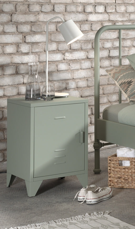 Vipack - Nachtkastje Bronxx - BRNA1193 - Olijfgroen - 40x60,5x40cm
