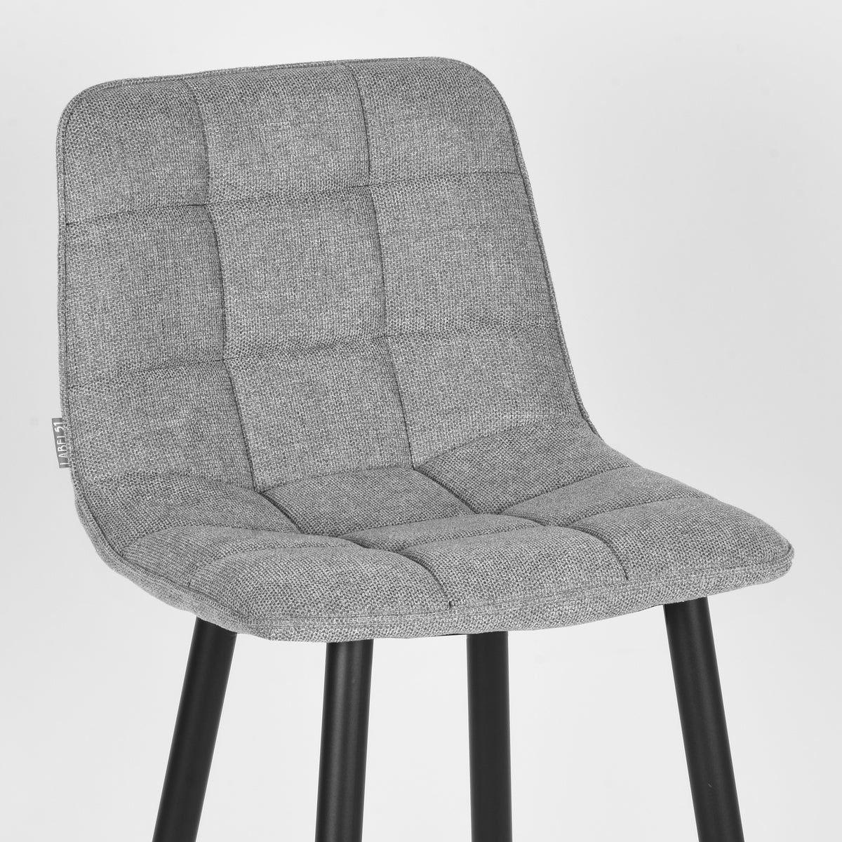 LABEL51 Barkruk Jelt - Zinc - Synthetisch - Zithoogte 78