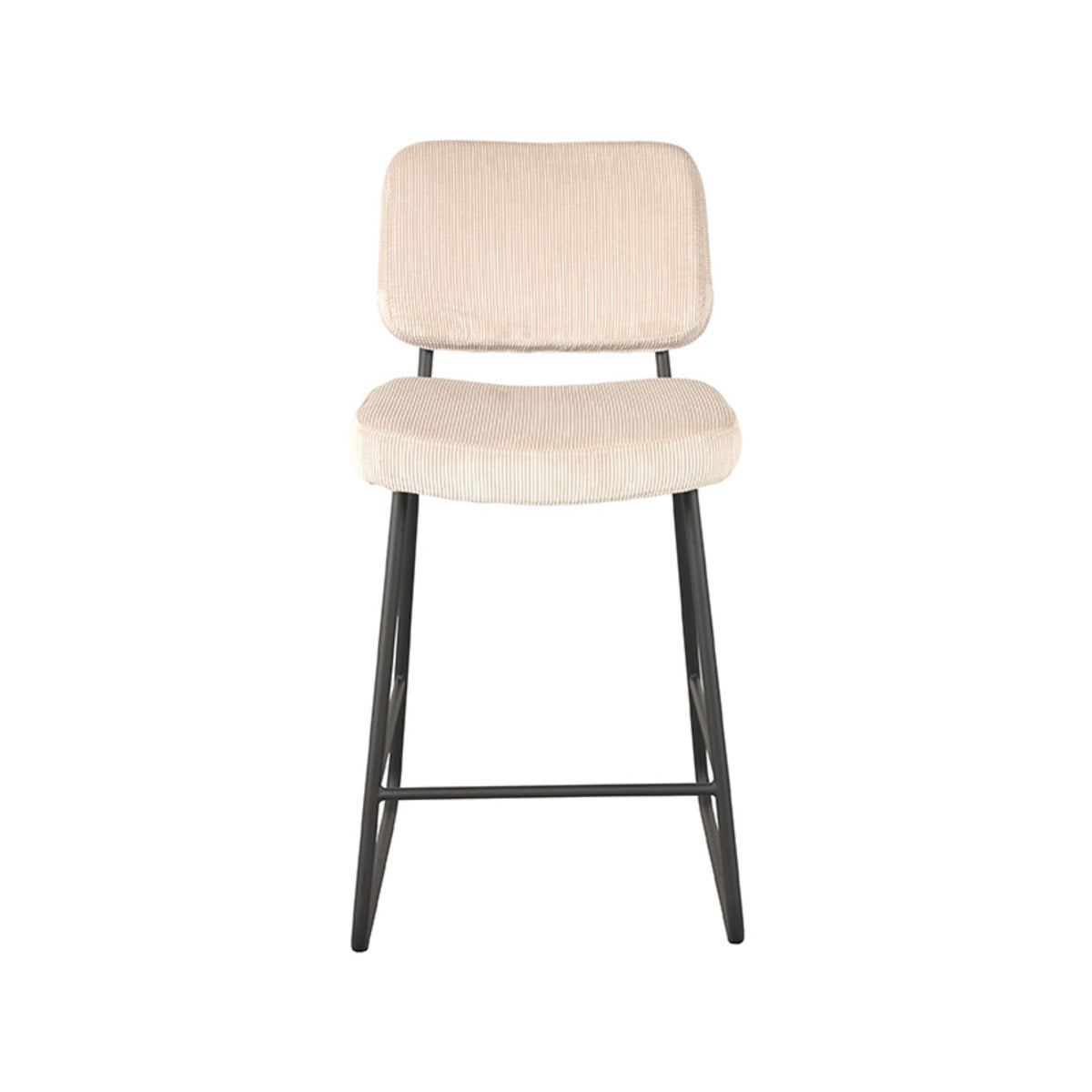 LABEL51 Barkruk Noah - Naturel - Ribcord - Zithoogte 65