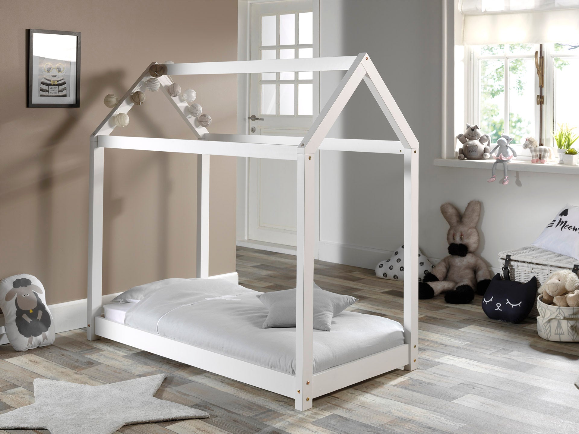 Vipack - Juniorbed Cabane - CABE7014 - Wit - 78x132x146cm