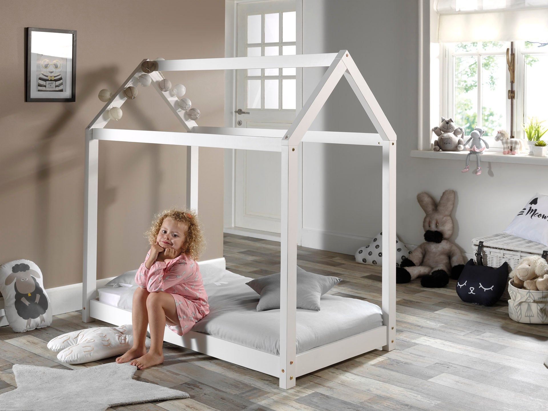 Vipack - Juniorbed Cabane - CABE7014 - Wit - 78x132x146cm
