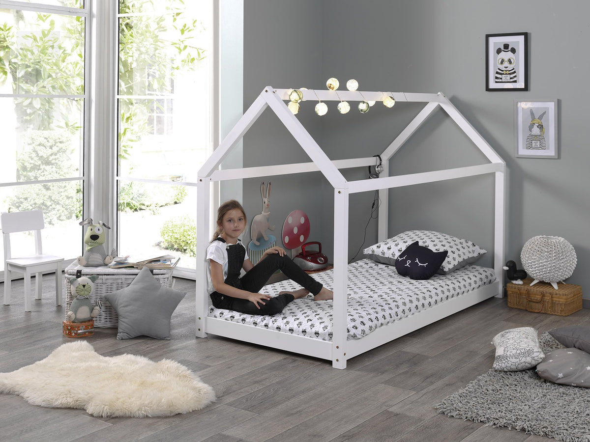 Vipack - Huisbed CABANE - Wit - 90x200 cm