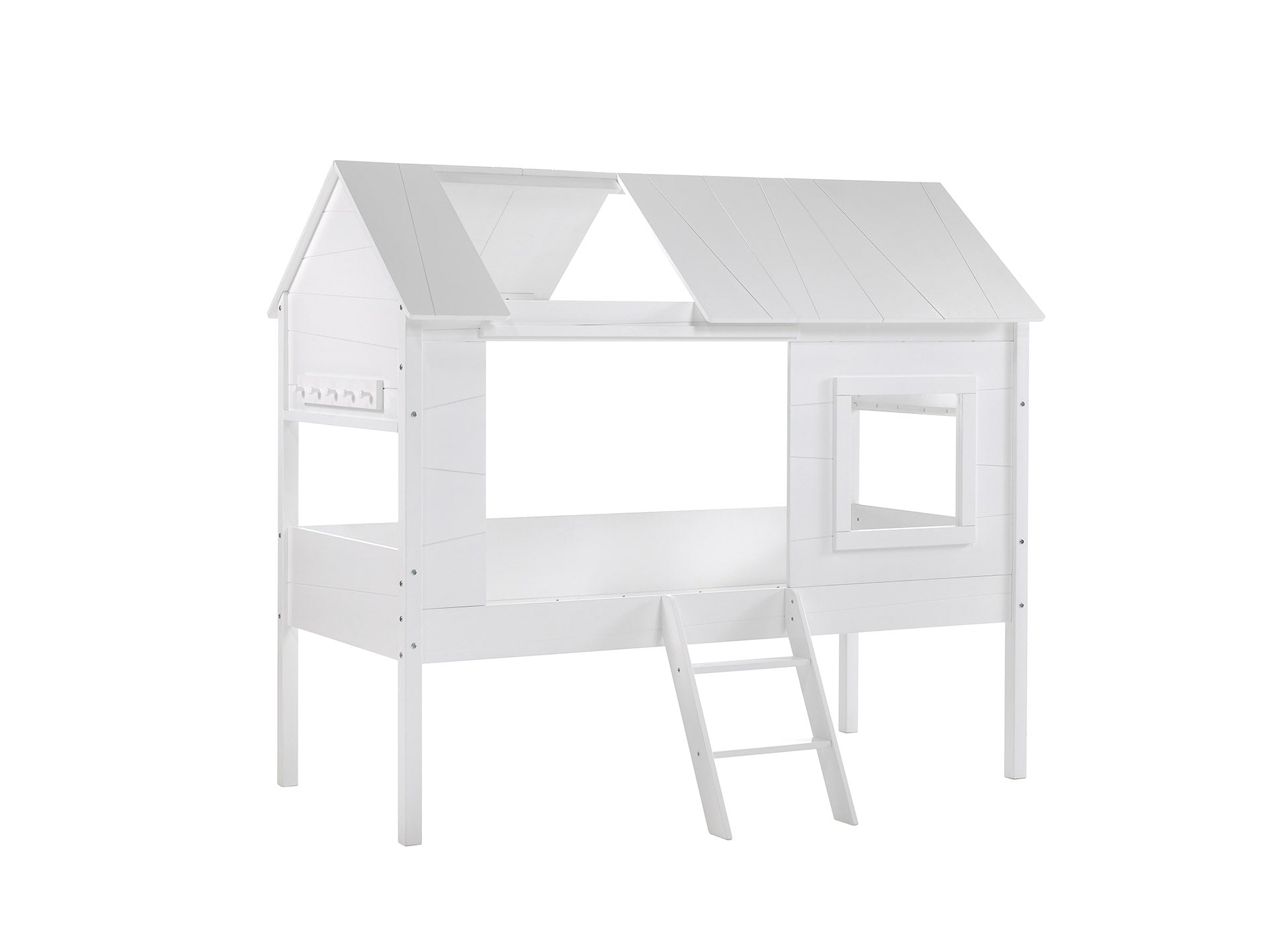 Vipack - Eenpersoonsbed Charlotte - CHHS9024 - Wit - 136,7x185,2x209,3cm