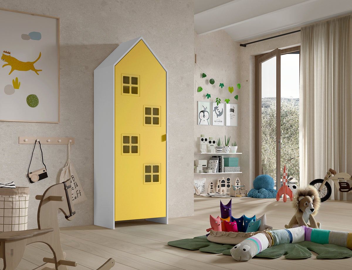 CASAMI BRUGES kast met deur in meer geel