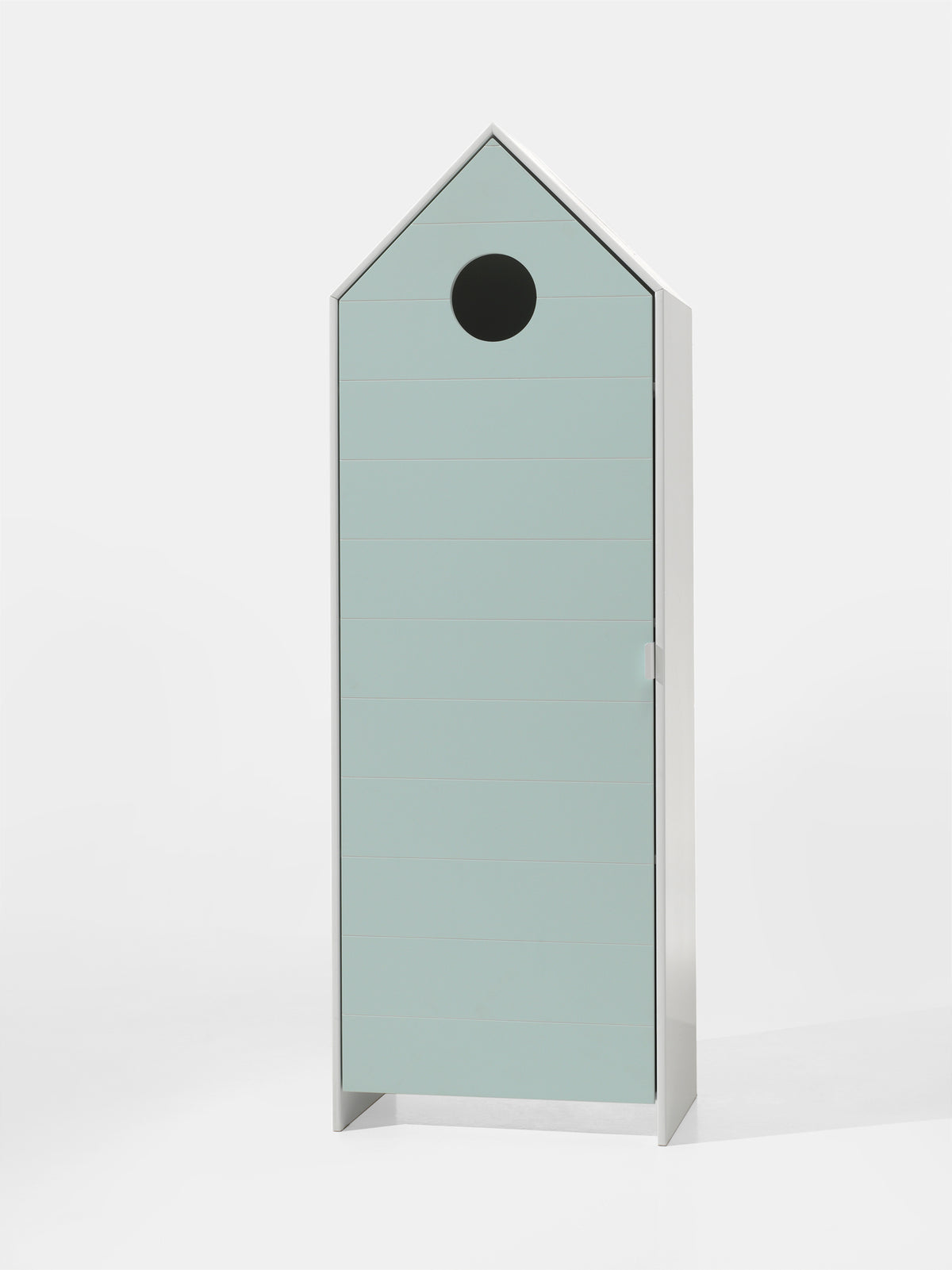 Cette combinaison CASAMI se compose de 2 éléments : 1 caisson avec porte vert menthe et 1 caisson ouvert.