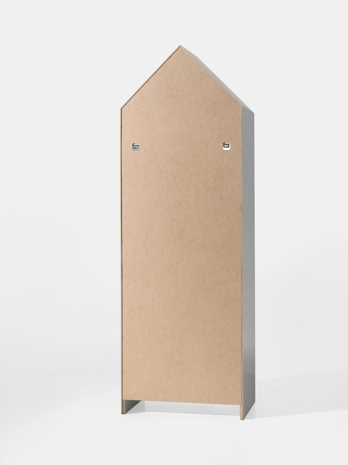 Deze CASAMI-combinatie bestaat uit 3 kasten: 2 kastjes, één met een witte deur en één met een mintgroene deur, en 1 open kast.