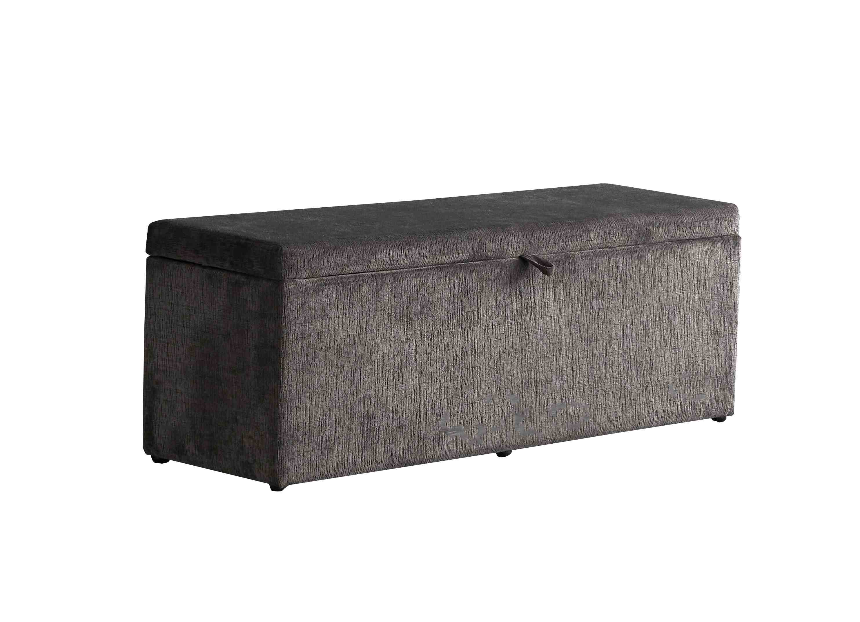 BSP - Opbergbank Alberto - Stof Grijs - 140x65x50cm