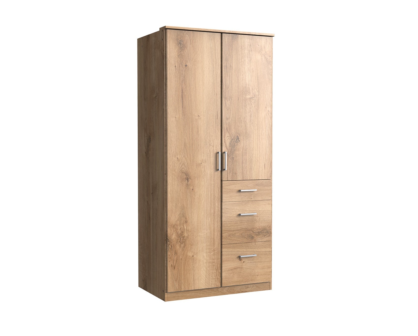 Wimex - Armoire Click - 133624 - Planches de chêne - 91x199x58cm