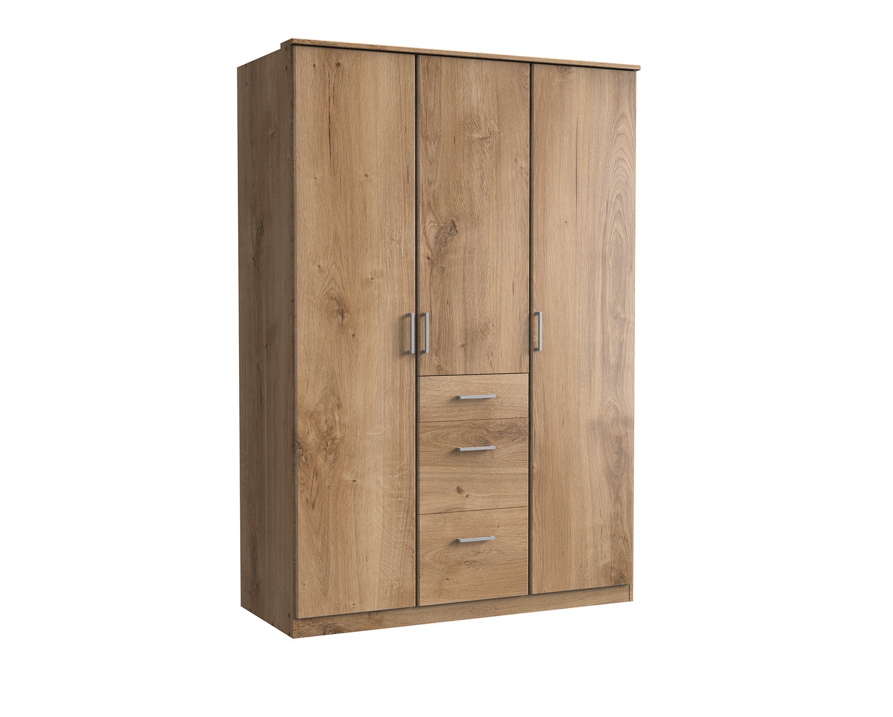 Wimex - Armoire Click - 133625 - Planches de chêne - 135x199x58cm