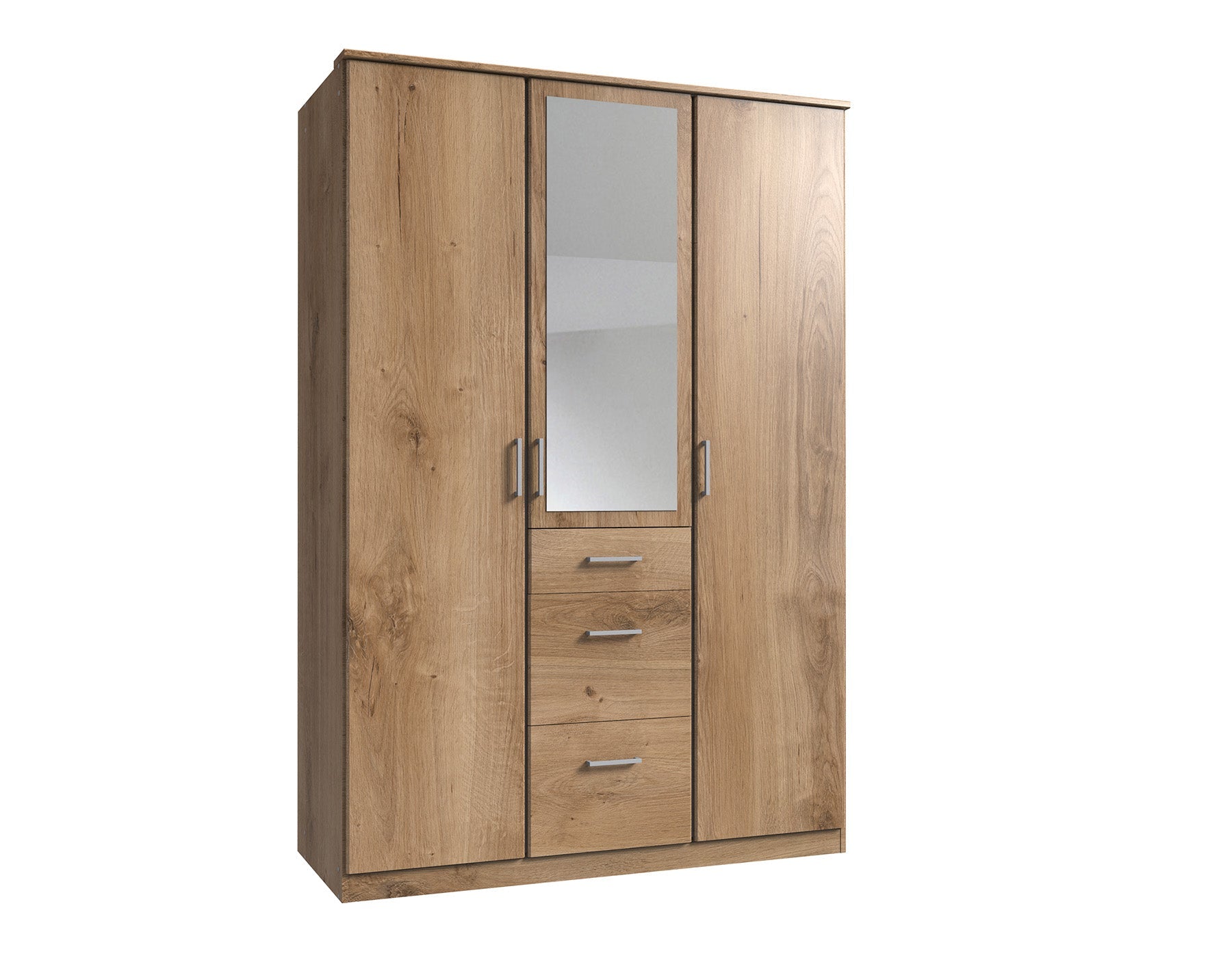 Wimex - Armoire Click - 133629 - Planches de chêne - 135x199x58cm