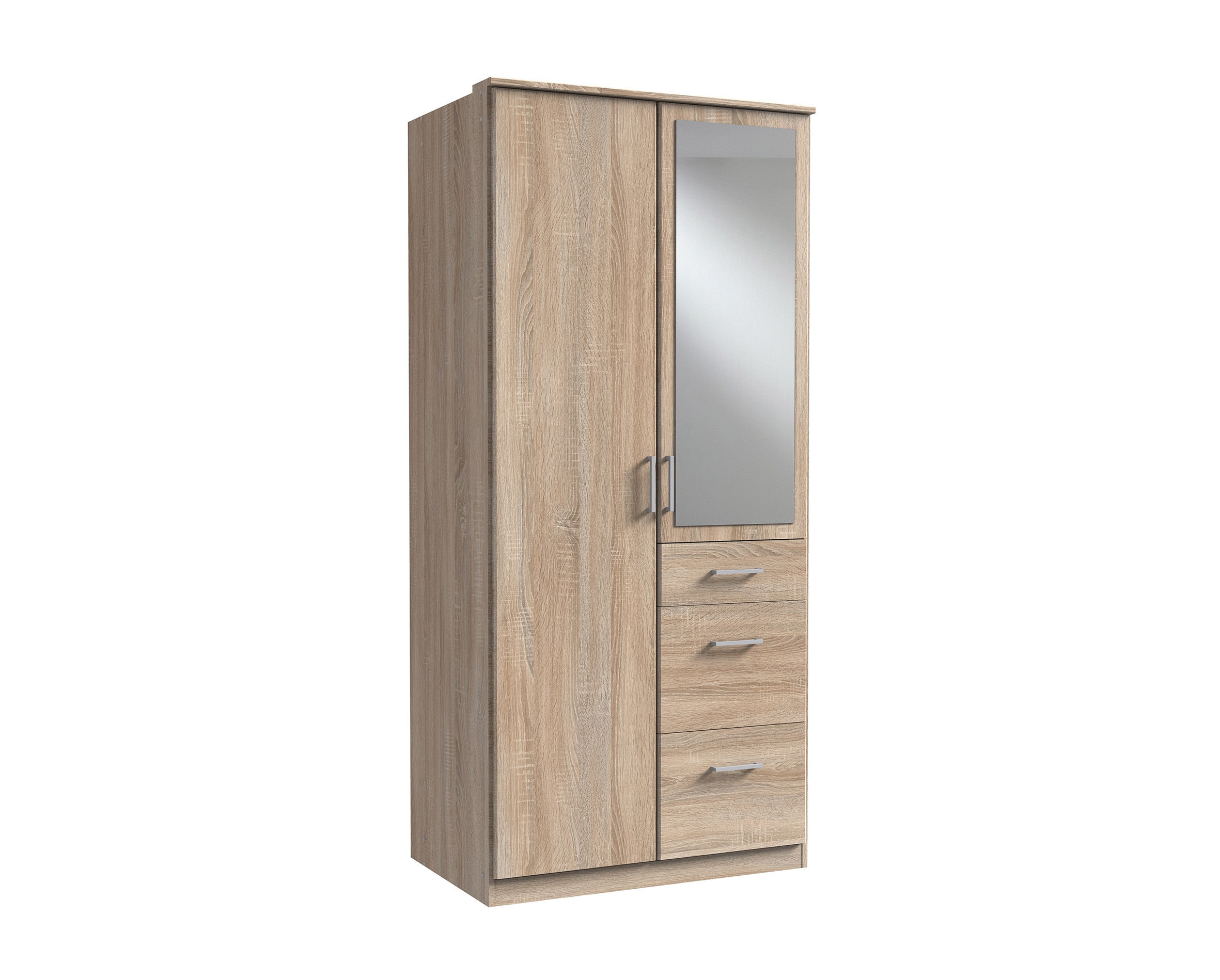 Wimex - Kleerkast Click - 140628 - Ruwe Eik - 91x199x58cm
