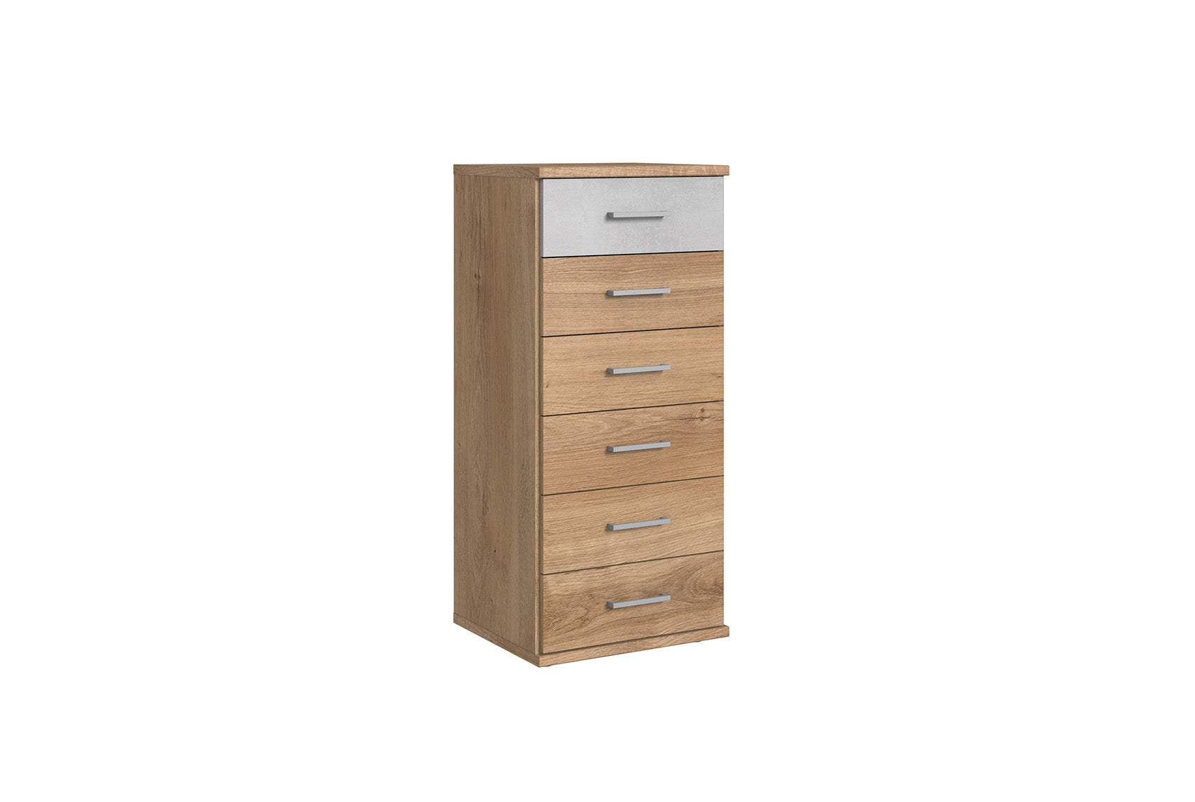 Wimex - Commode Click - 142318 - Chêne/Planches béton - 46x106x40cm