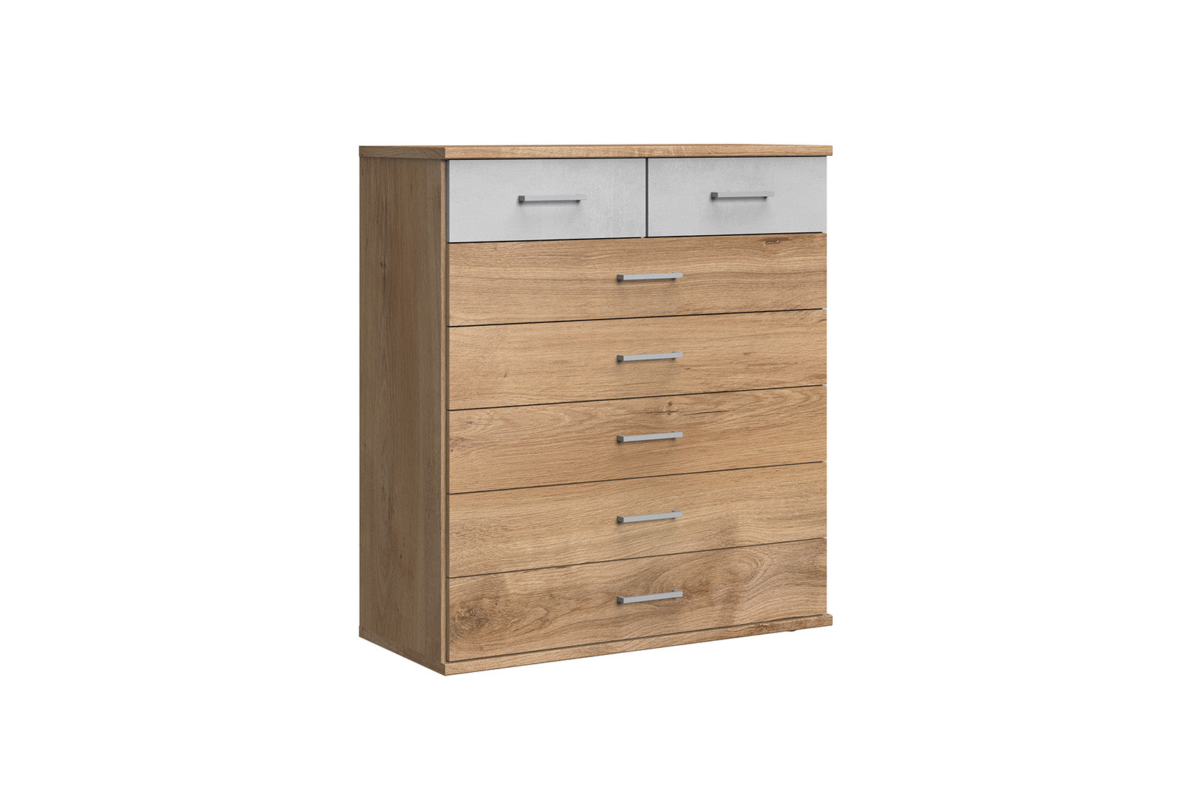 Wimex - Commode Click - 142319 - Chêne/Planches béton - 91x106x40cm