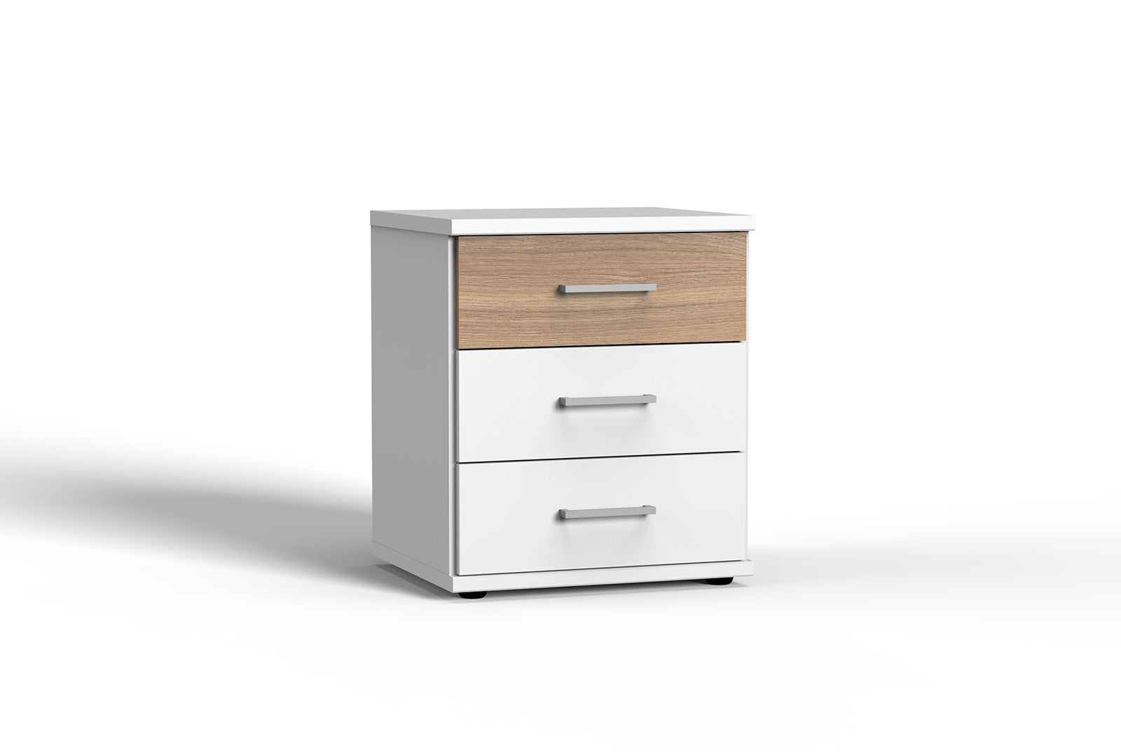 Wimex - Commode Click - 144317 - Blanc/Chêne - 46x58x40cm