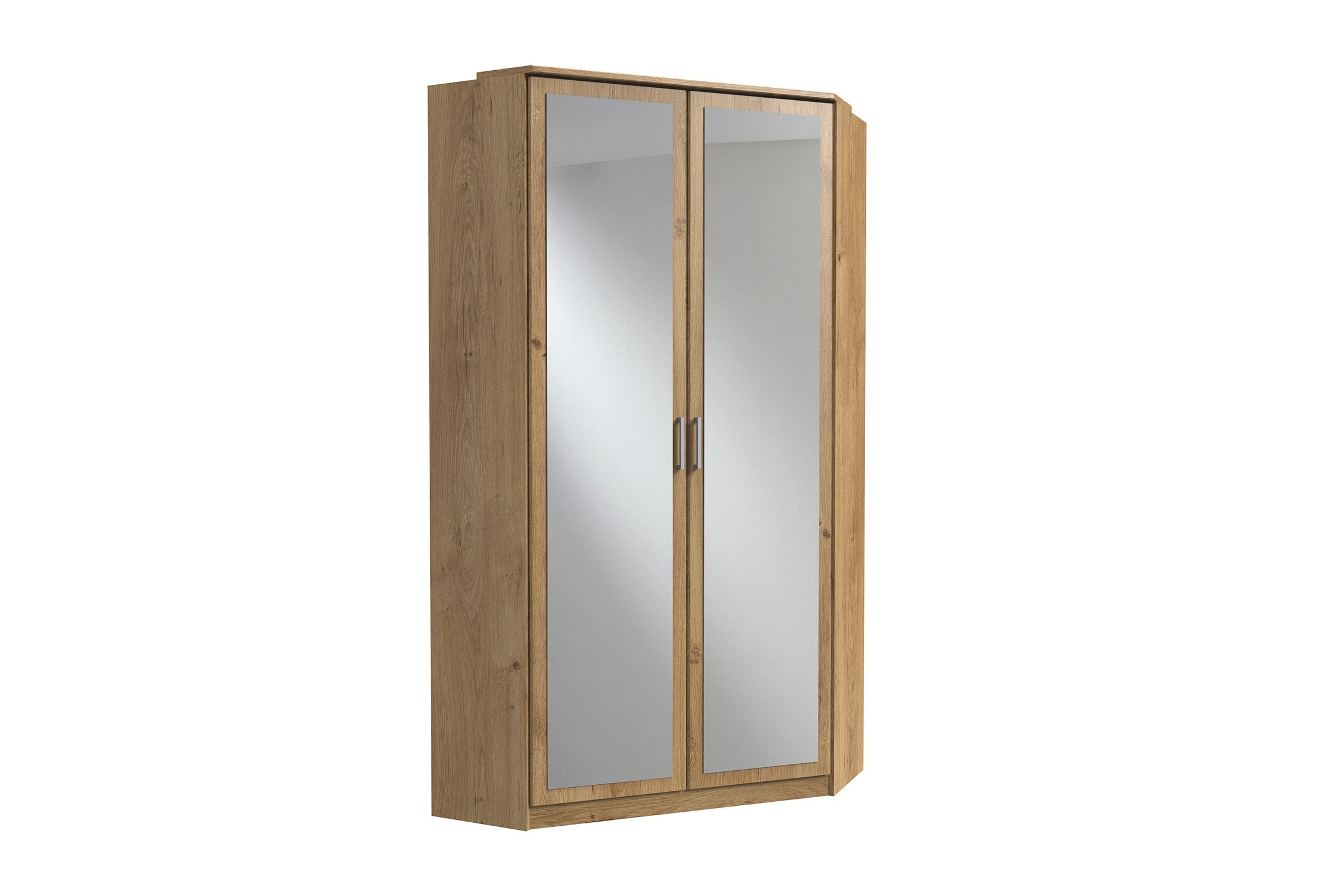 Wimex - Armoire Click - 146543 - Étagères Chêne/Blanc - 95x199x58cm