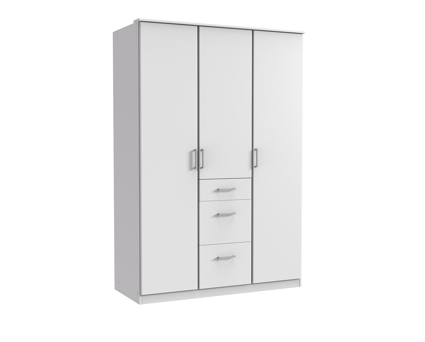 Wimex - Kleerkast Click - 150625 - Wit - 135x199x58cm