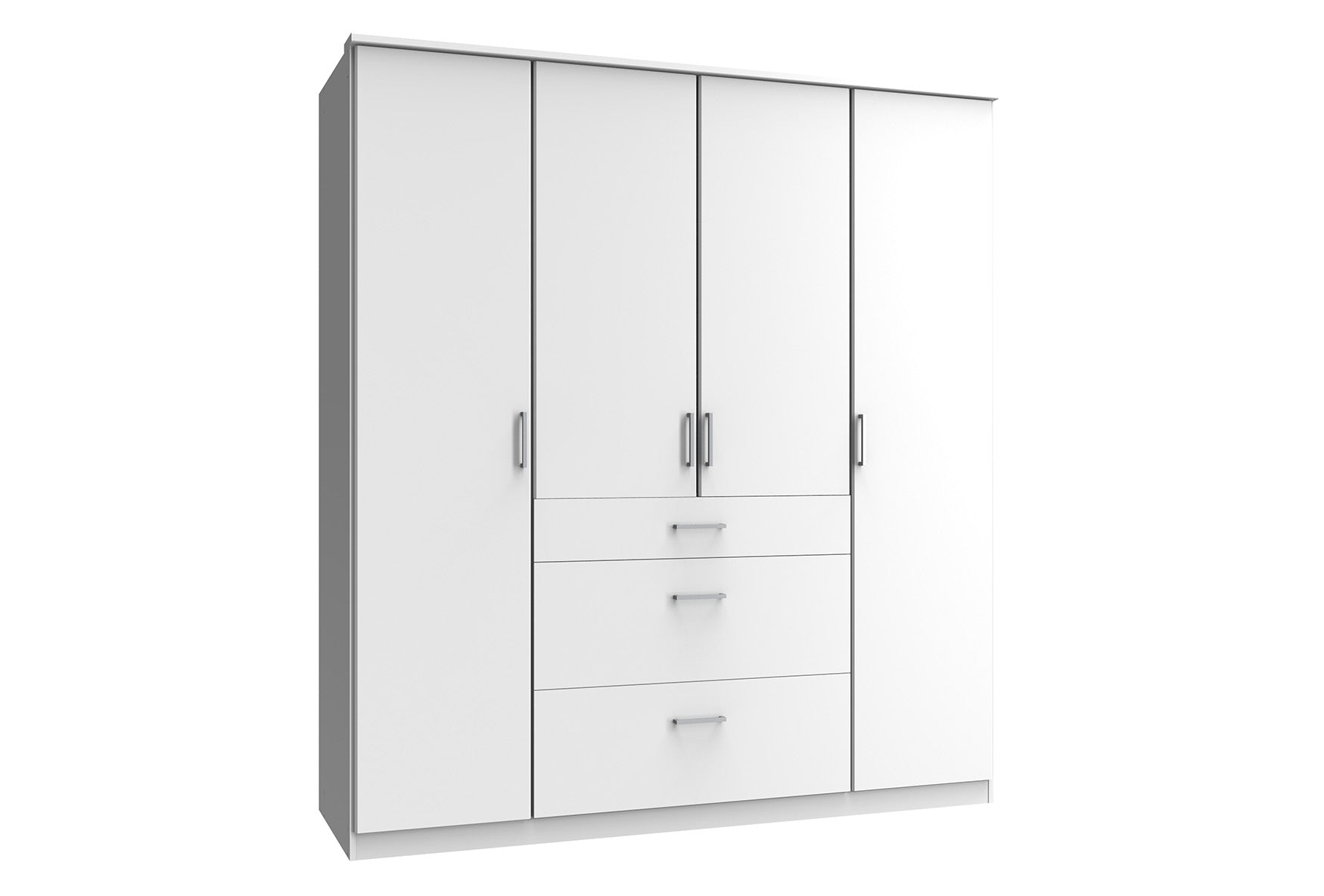 Wimex - Kleerkast Click - 150626 - Wit - 179x199x58cm