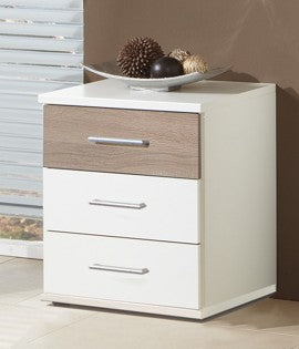 Wimex - Commode Click - 152317 - Blanc/Chêne Brut - 46x58x40cm