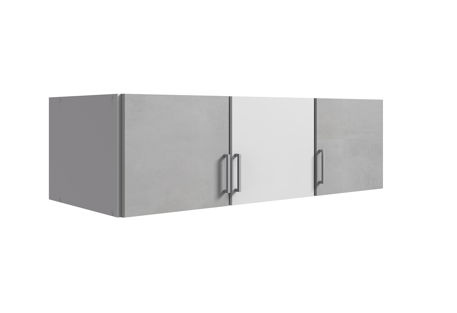 Wimex - Kastopzet Click - 154510 - Wit/Beton - 135x40x58cm