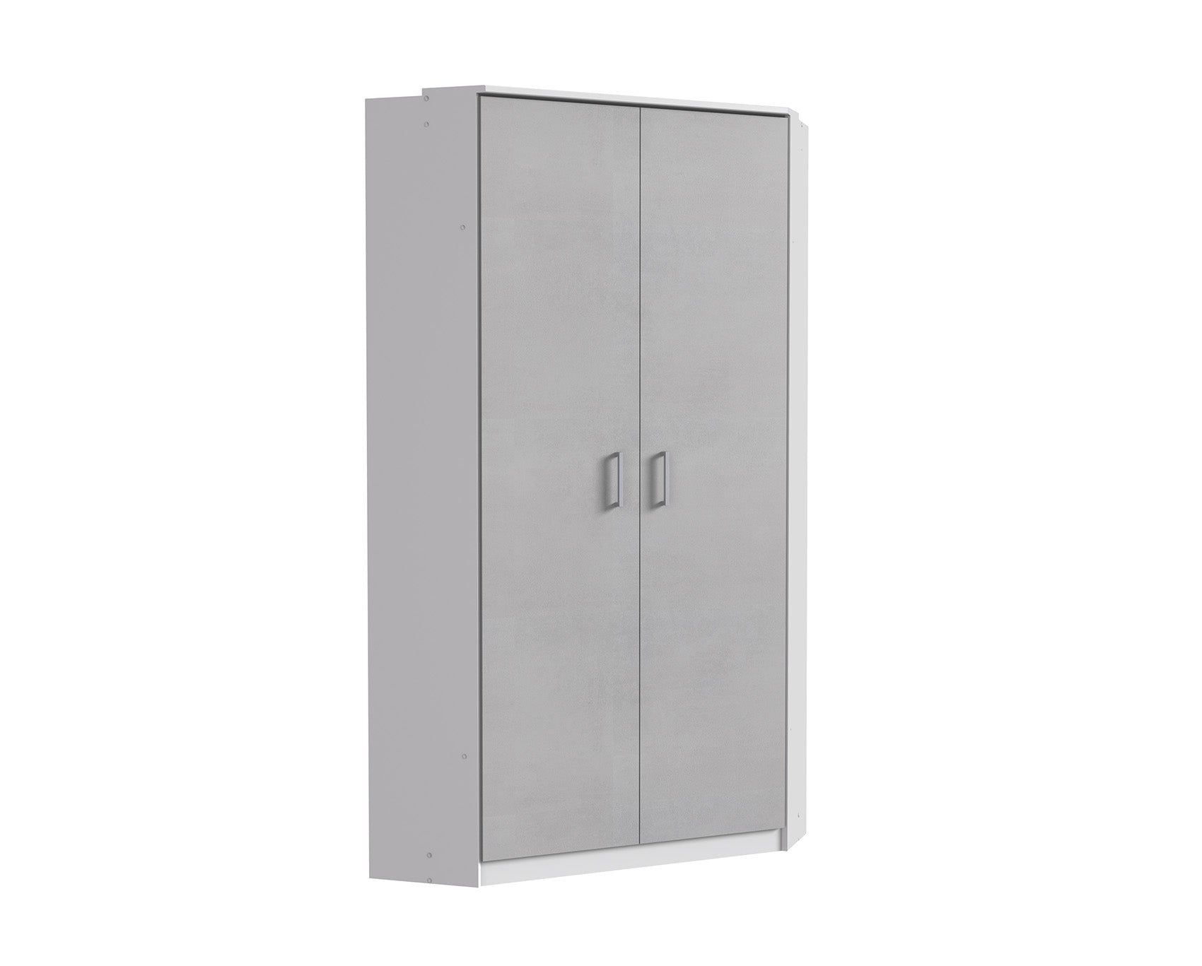Wimex - Kleerkast Click - 154511 - Wit/Beton - 95x199x58cm