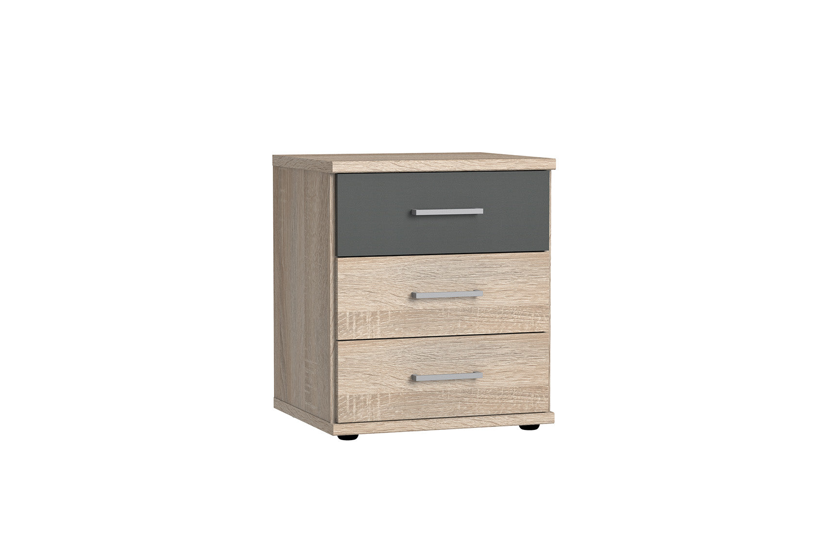 Wimex - Commode Click - 161317 - Chêne brut/Chêne graphite - 46x58x40cm